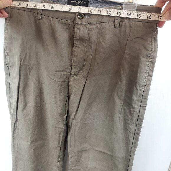 Banana Republic Gavin Mens Tan Khaki Dress Pants Sz 32x30 - Picture 9 of 13